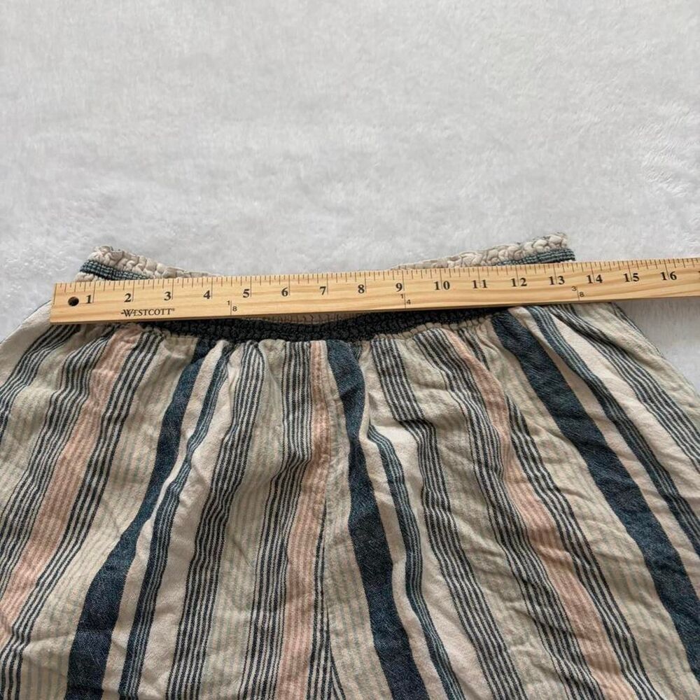 Universal Thread Stripes Linen Flowy Shorts Women's L Summer Loungewear Casual - Picture 6 of 6
